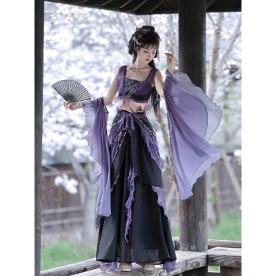 Wheat Field Dance Of The Phantom Night Top Skirt and Sleeve Set(Pre-Order/Full Payment Without Shipping)